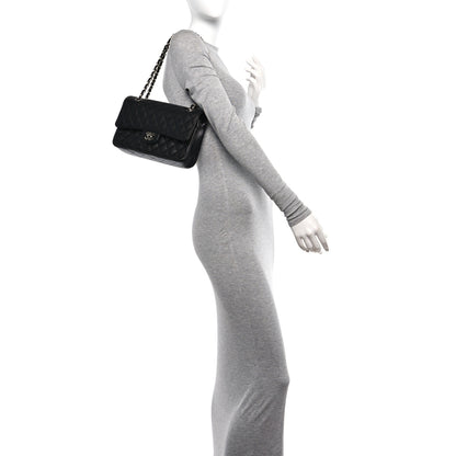 Chanel Caviar Quilted Medium Double Flap Black 2 of 10