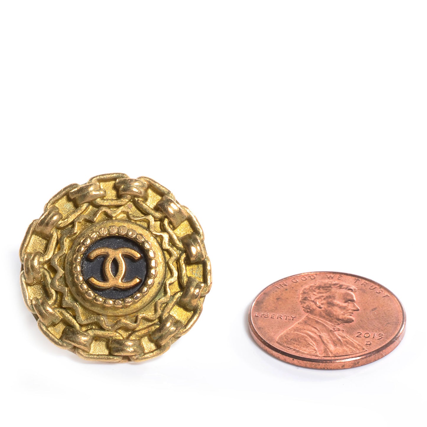 CC Clip On Earrings Gold