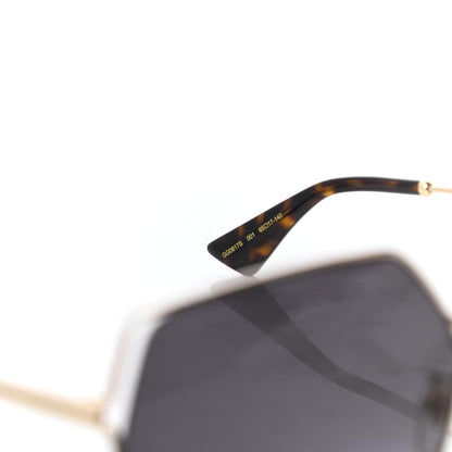 Gucci Oversized Sunglasses GG0817S Gold 6 of 8