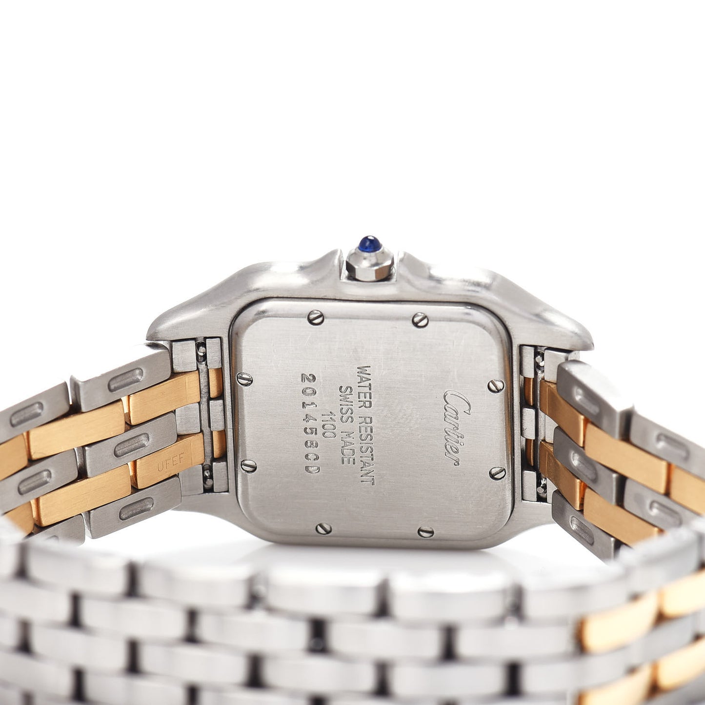 Stainless Steel 18K Yellow Gold 27mm Panthere Quartz Watch