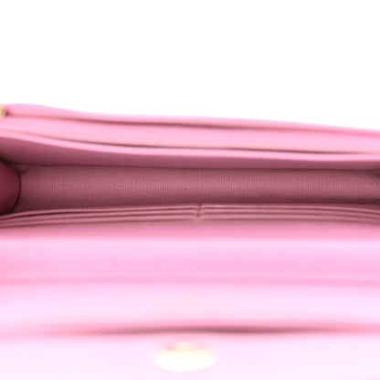 Chanel Caviar Quilted Wallet on Chain WOC Pink 5 of 12