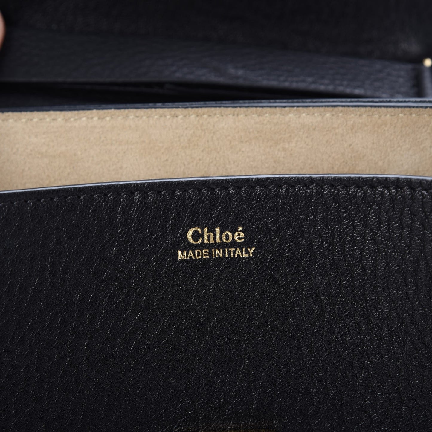 Grained Lambskin Drew Shoulder Bag Black