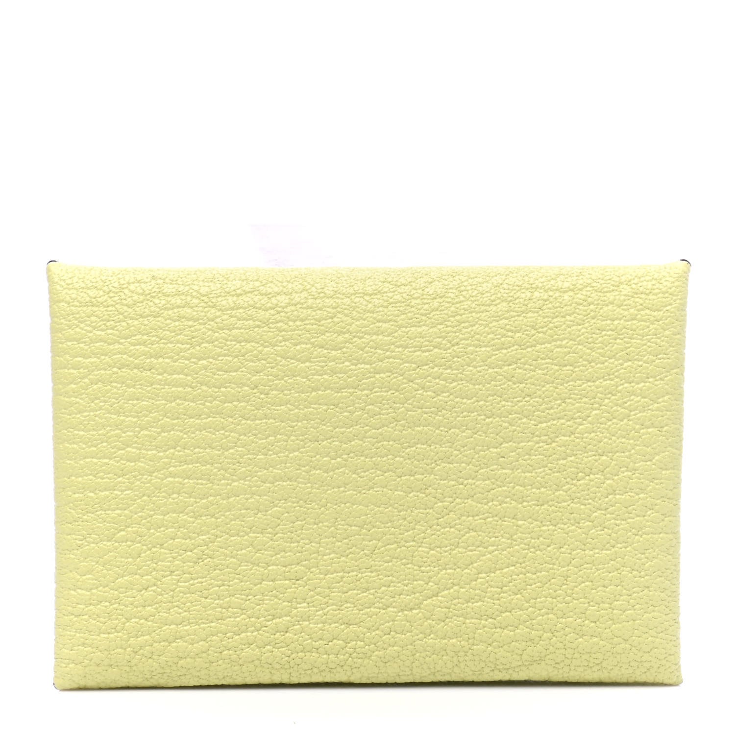 Hermes Chevre Mysore Calvi Card Case Jaune Bourgeon 1 of 4