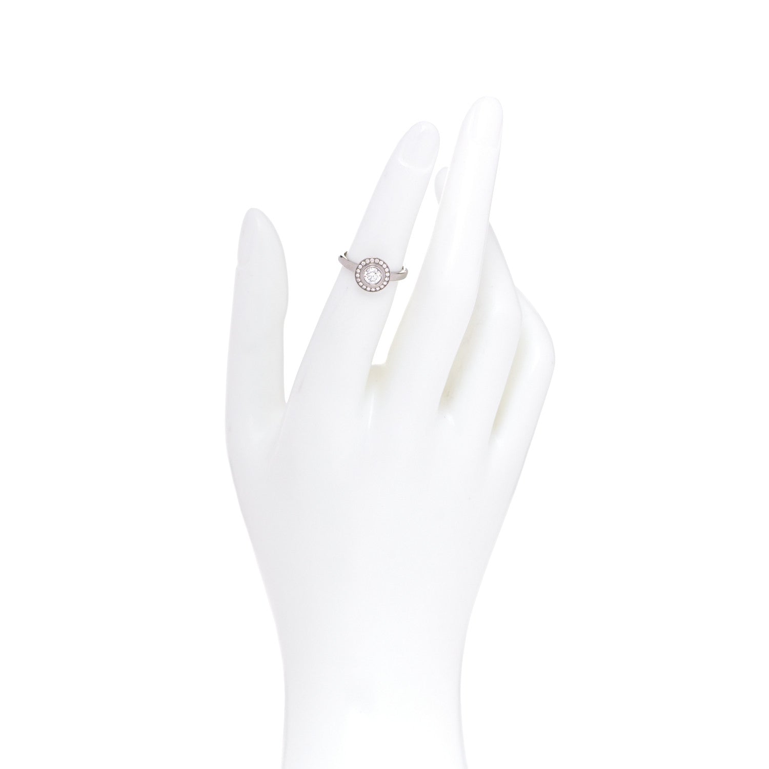 Cartier Platinum Diamond .33ct D'Amour Solitaire Engagement Ring 49 4.75 2 of 8