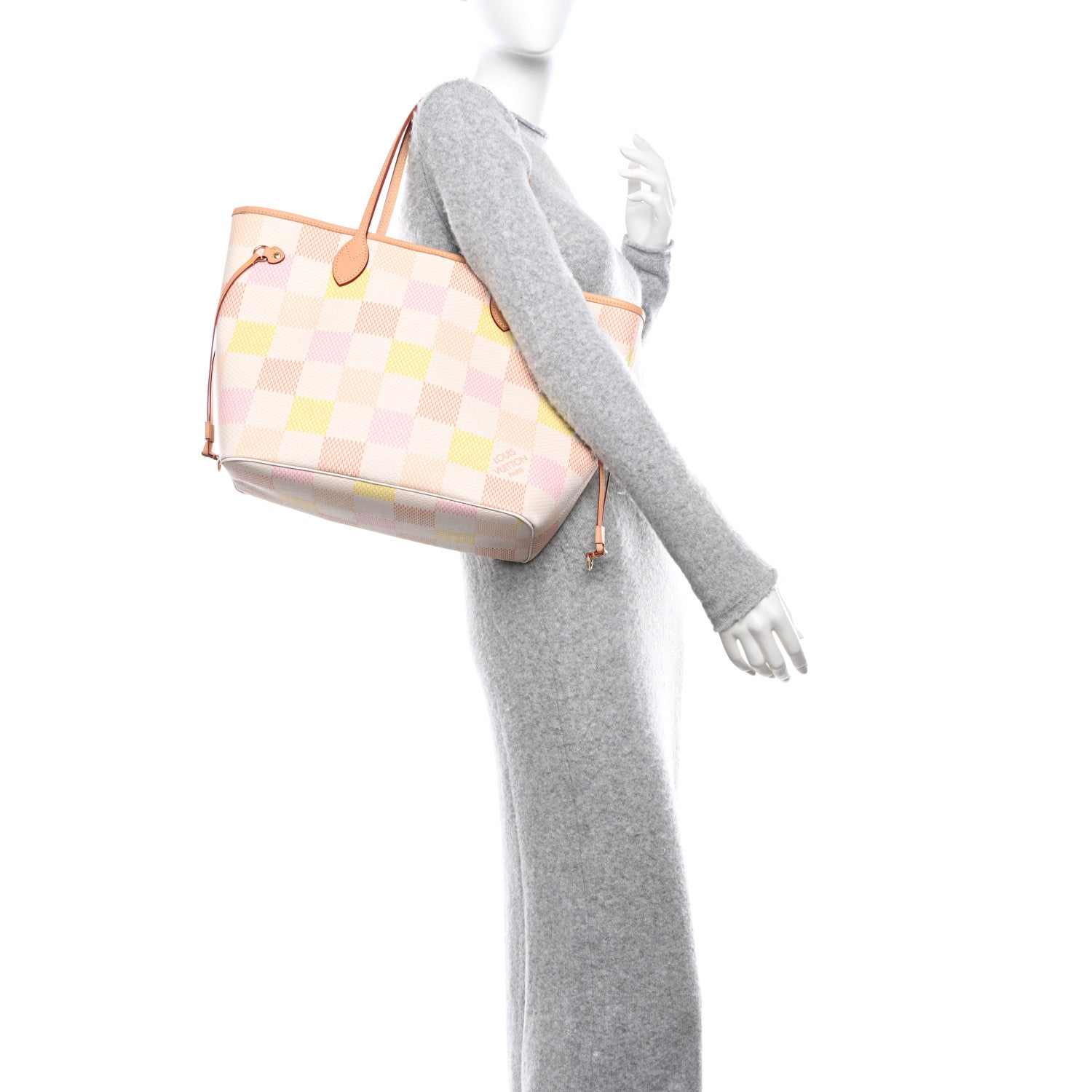 Louis Vuitton Damier Giant Neverfull MM Peach 2 of 11