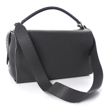 Fendi Cuoio Romano Selleria Lei Boston Tote Asfalto 4 of 13