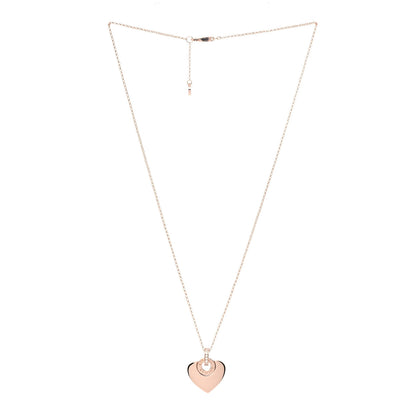 Bulgari 18K Rose Gold Diamond BVLGARI BVLGARI Cuore Pendant Necklace 2 of 7