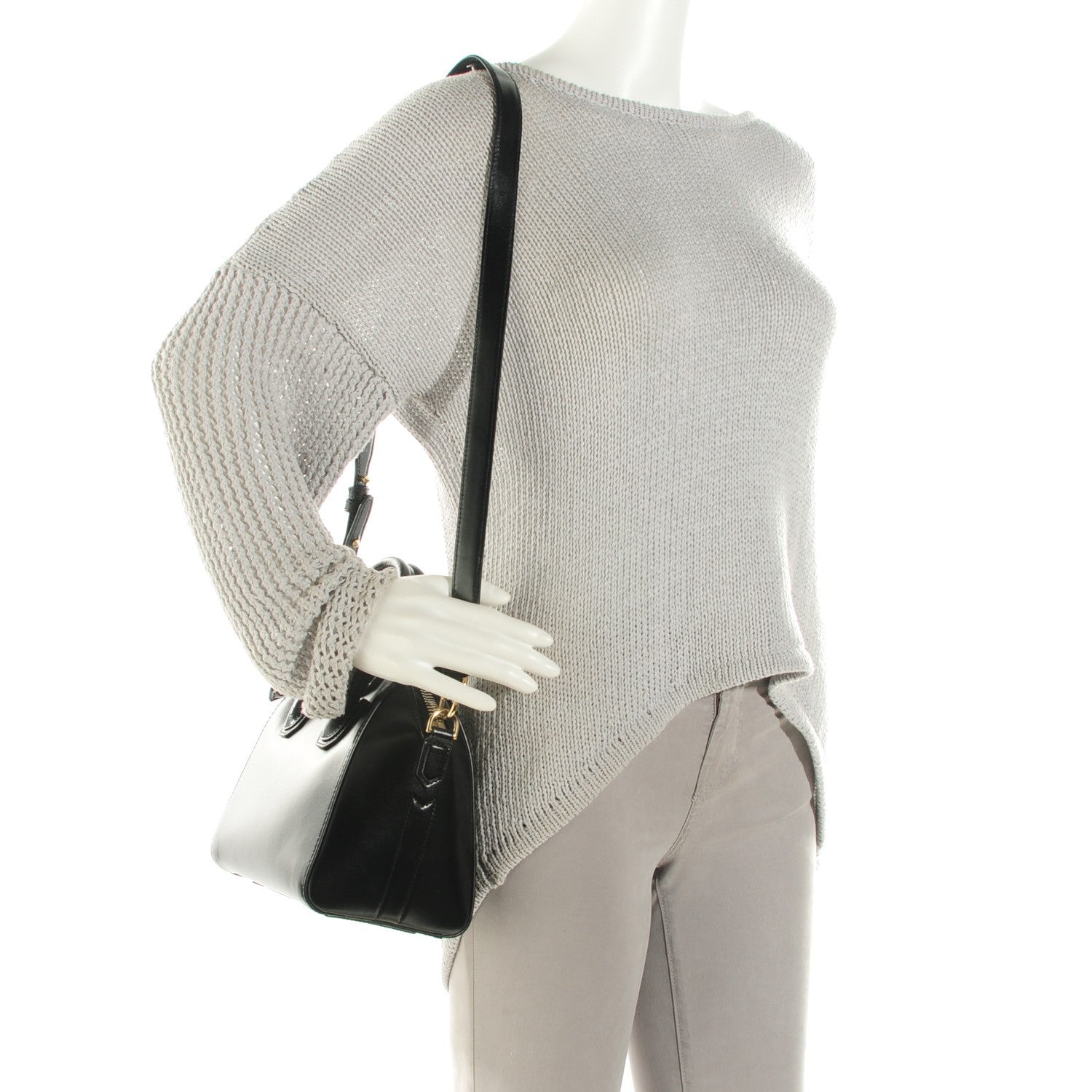 Givenchy Shiny Lord Calfskin Mini Antigona Black 2 of 7