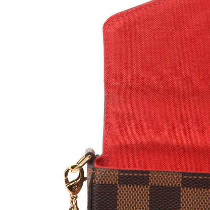 Louis Vuitton Damier Ebene Pochette Felicie Chain Wallet 11 of 11