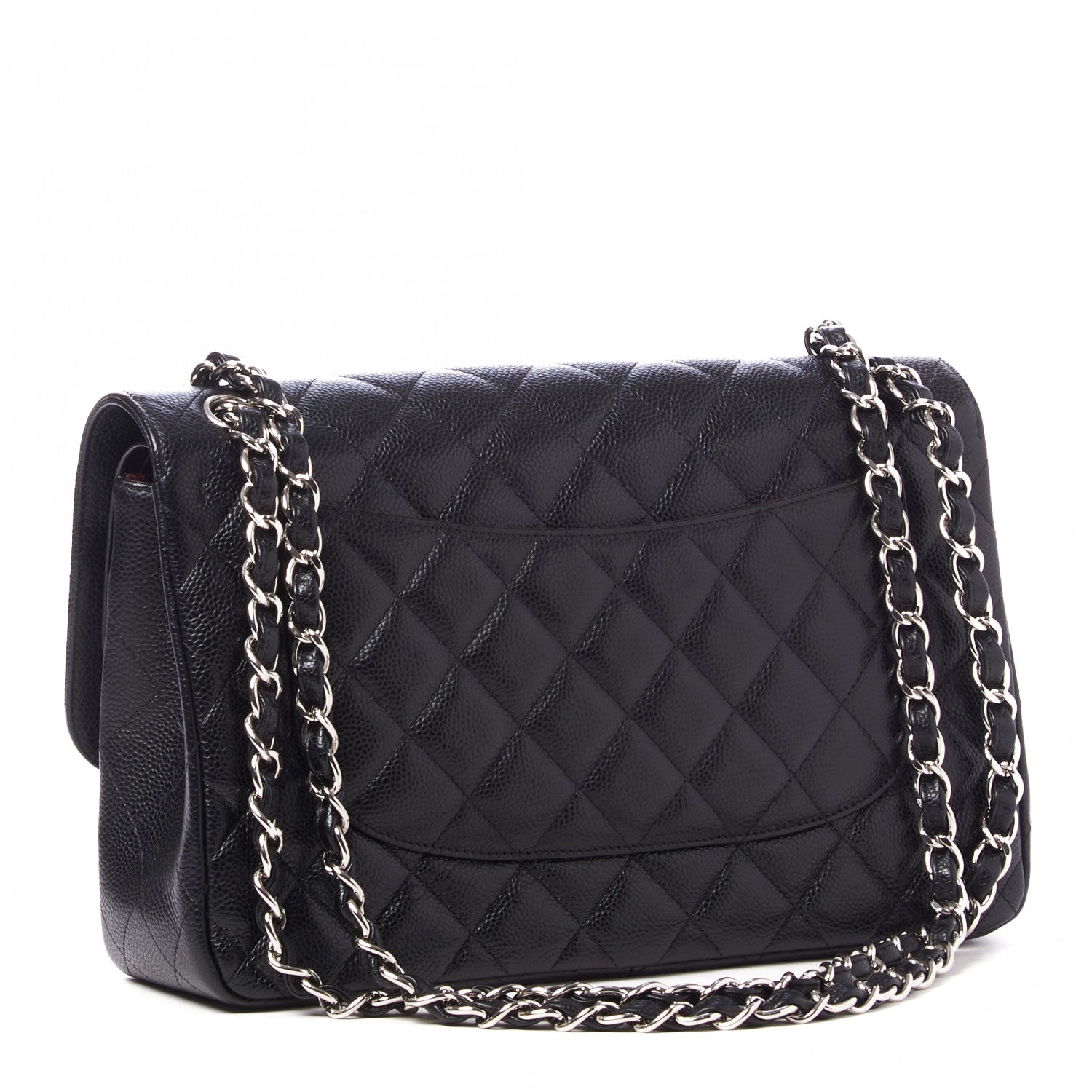 Chanel Caviar Quilted Jumbo Double Flap Black 3 of 10