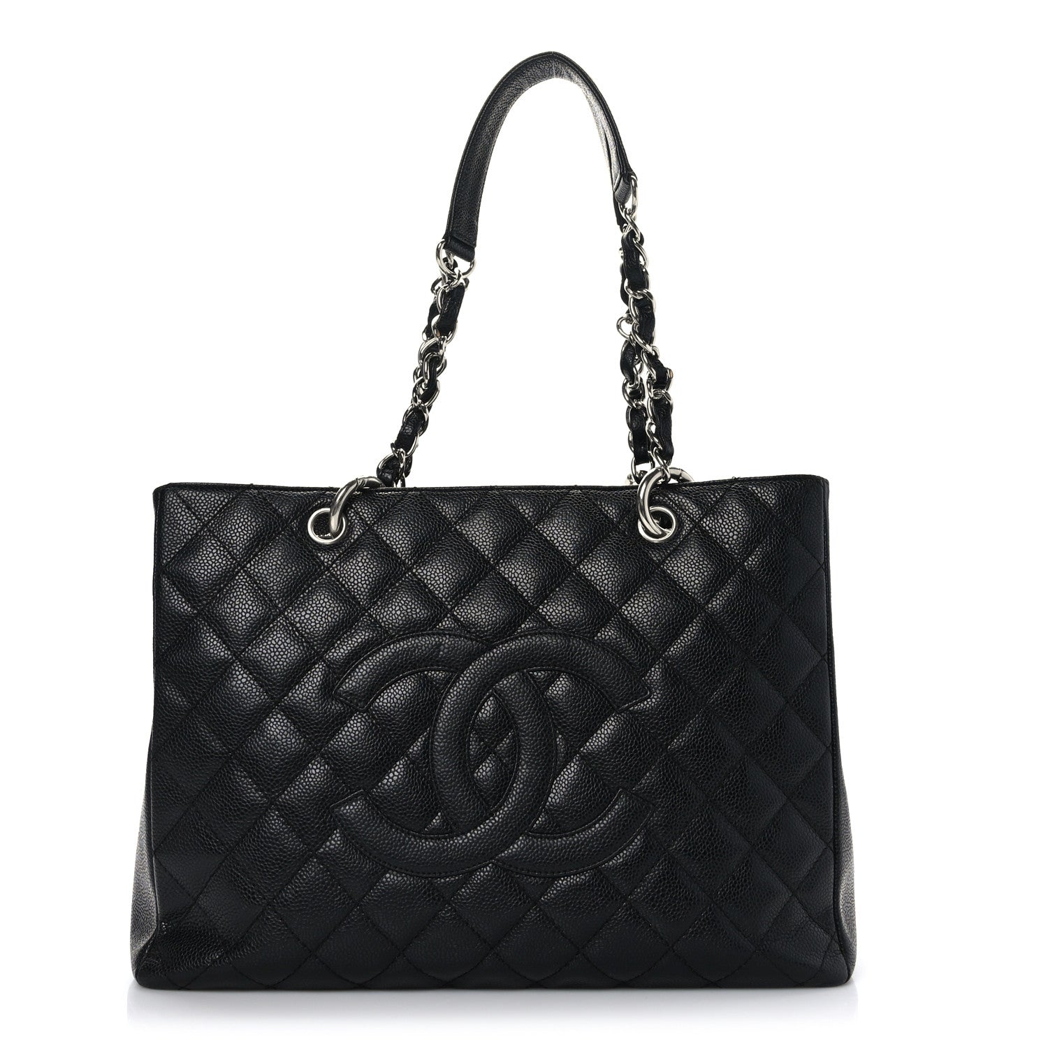 Chanel Caviar Quilted Grand Shopping Tote GST Black 1 of 12