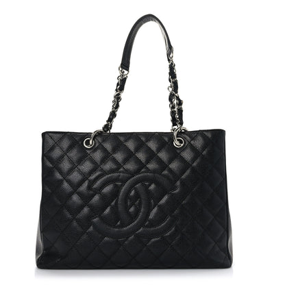 Chanel Caviar Quilted Grand Shopping Tote GST Black 1 of 12