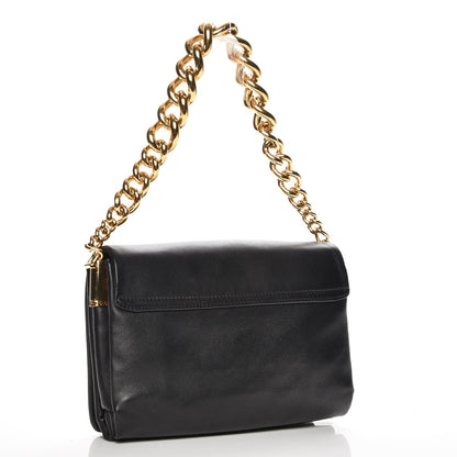 Versace Nappa Palazzo Sultan Shoulder Bag Black 3 of 7
