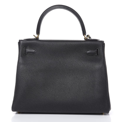 Hermes Togo Kelly Retourne 28 Black 5 of 31
