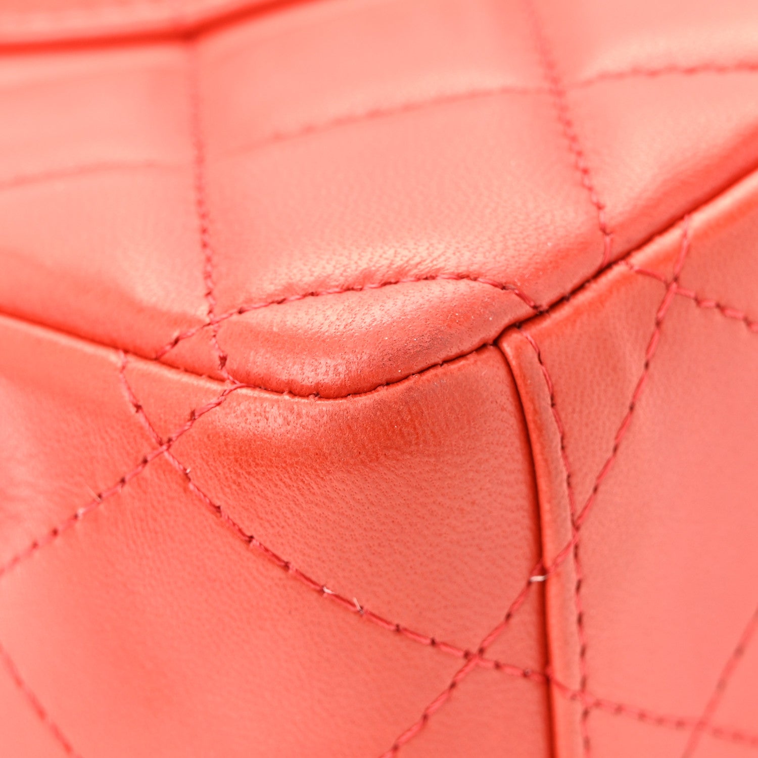 Chanel Lambskin Quilted Maxi Double Flap Red 42 of 43
