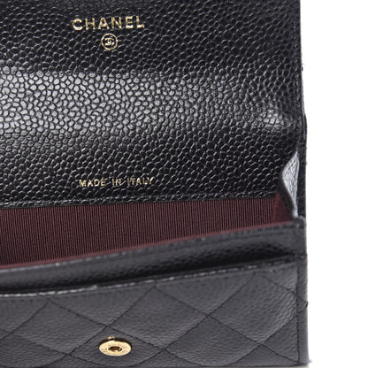 Chanel Caviar Quilted Flap Card Holder Black 6 of 9