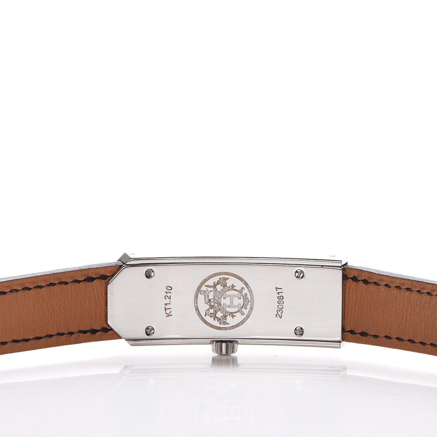 Hermes Stainless Steel Epsom 15mm Kelly II Quartz Watch Noir 7 of 9