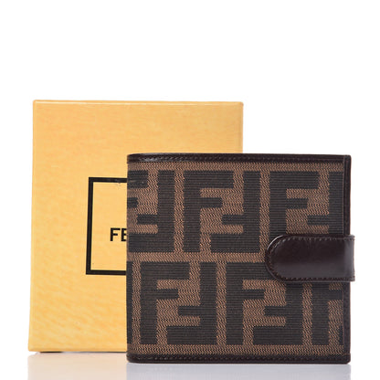Fendi Zucca Compact Wallet Tobacco 8 of 8