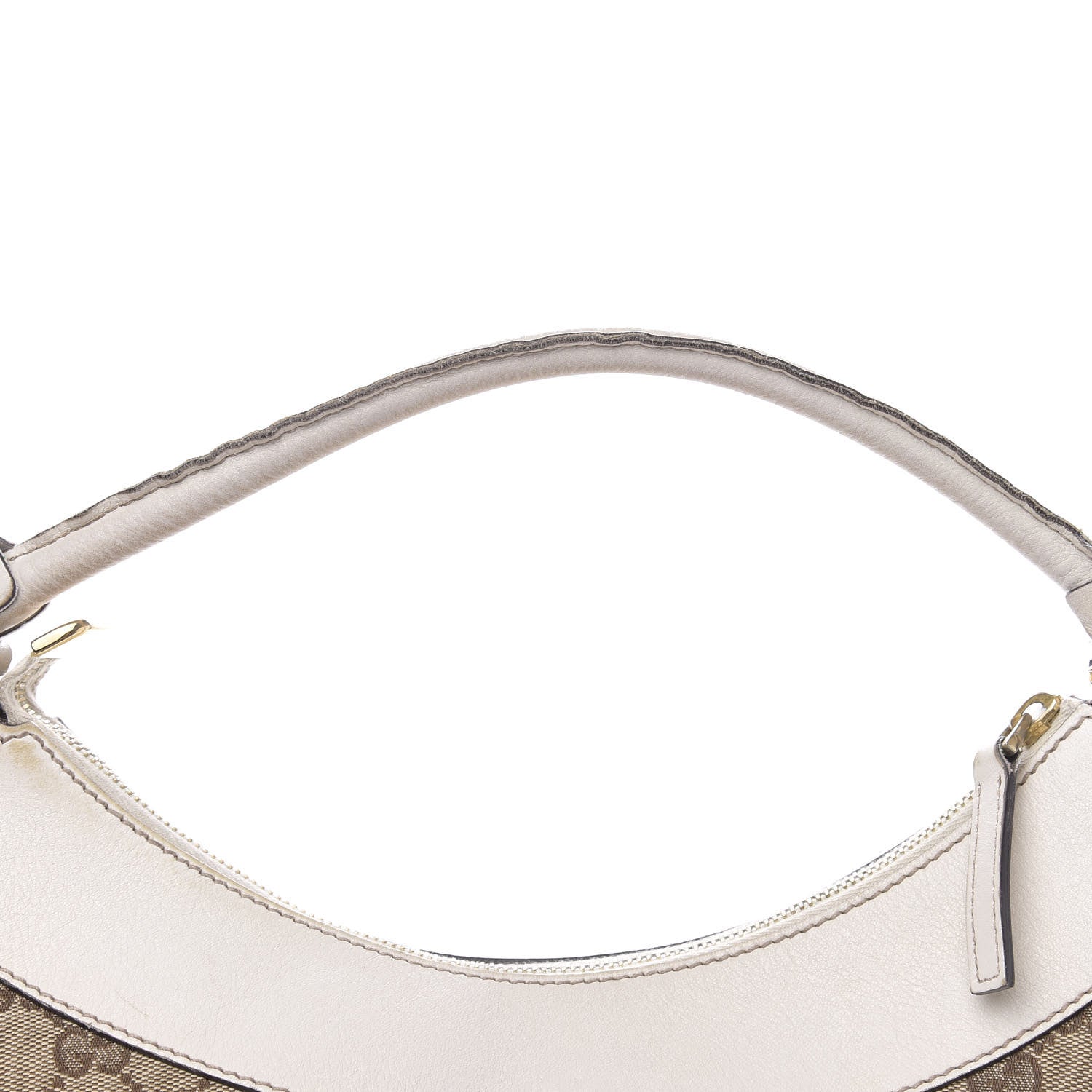 Gucci Monogram Large D Gold Hobo Off White 12 of 17