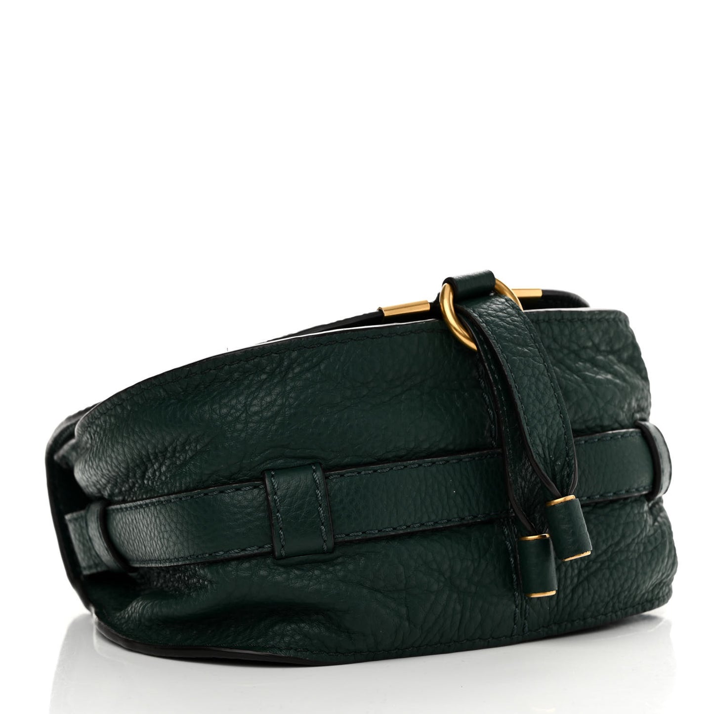 Calfskin Mini Marcie Round Crossbody Bag Rainforest