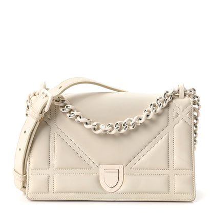 Christian Dior Ultra Matte Calfskin Small Diorama Flap Bag White 1 of 10