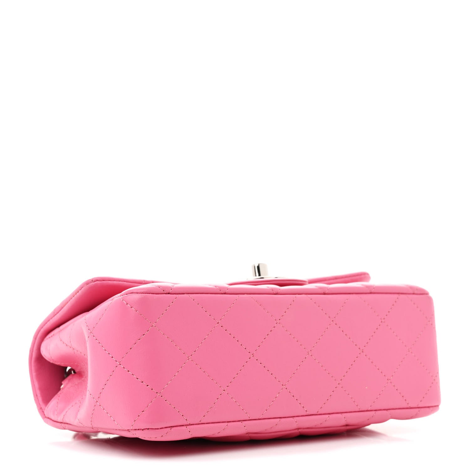 Chanel Lambskin Quilted Mini Rectangular Flap Pink 4 of 11