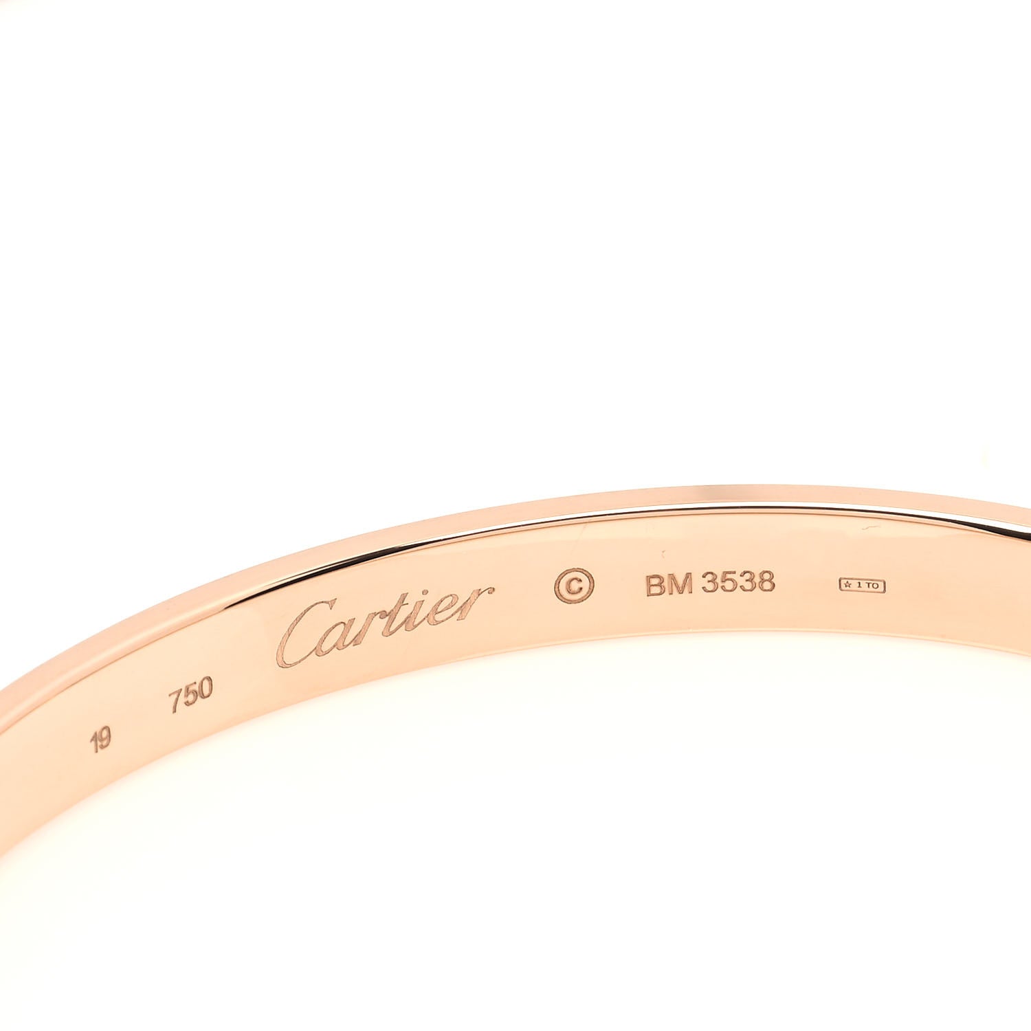 Cartier 18K Pink Gold LOVE Bracelet 19 4 of 4