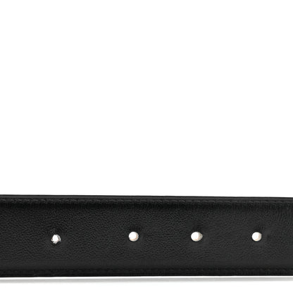 Hermes Box Togo 32mm H Belt 80 32 Black Gold 3 of 8