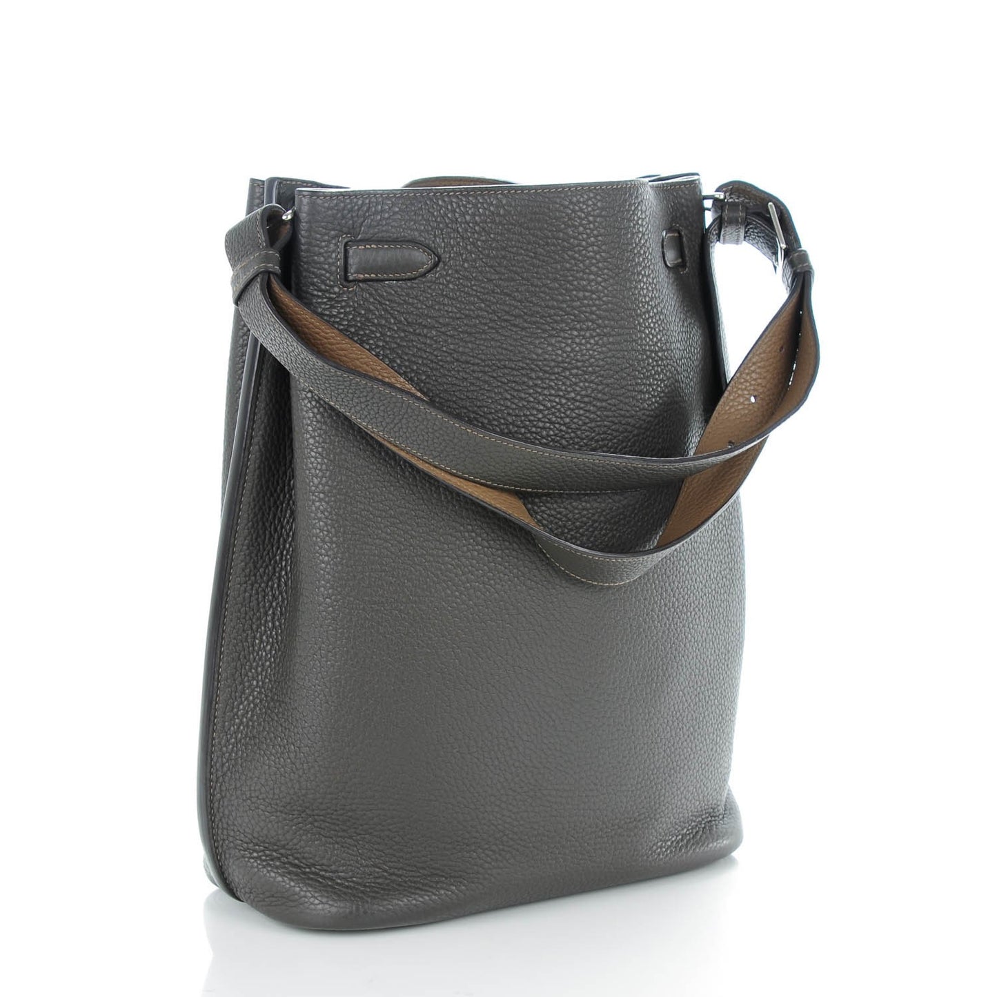 Taurillon Clemence So Kelly 26 Graphite Etoupe