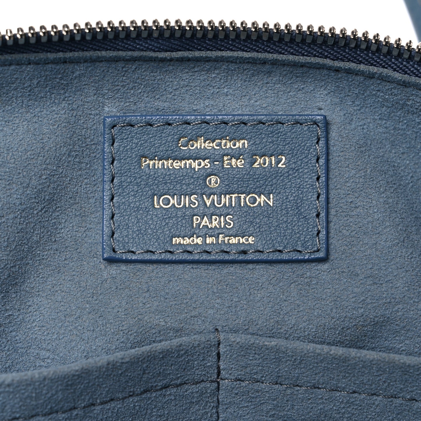 Monogram Denim Speedy Round Blue