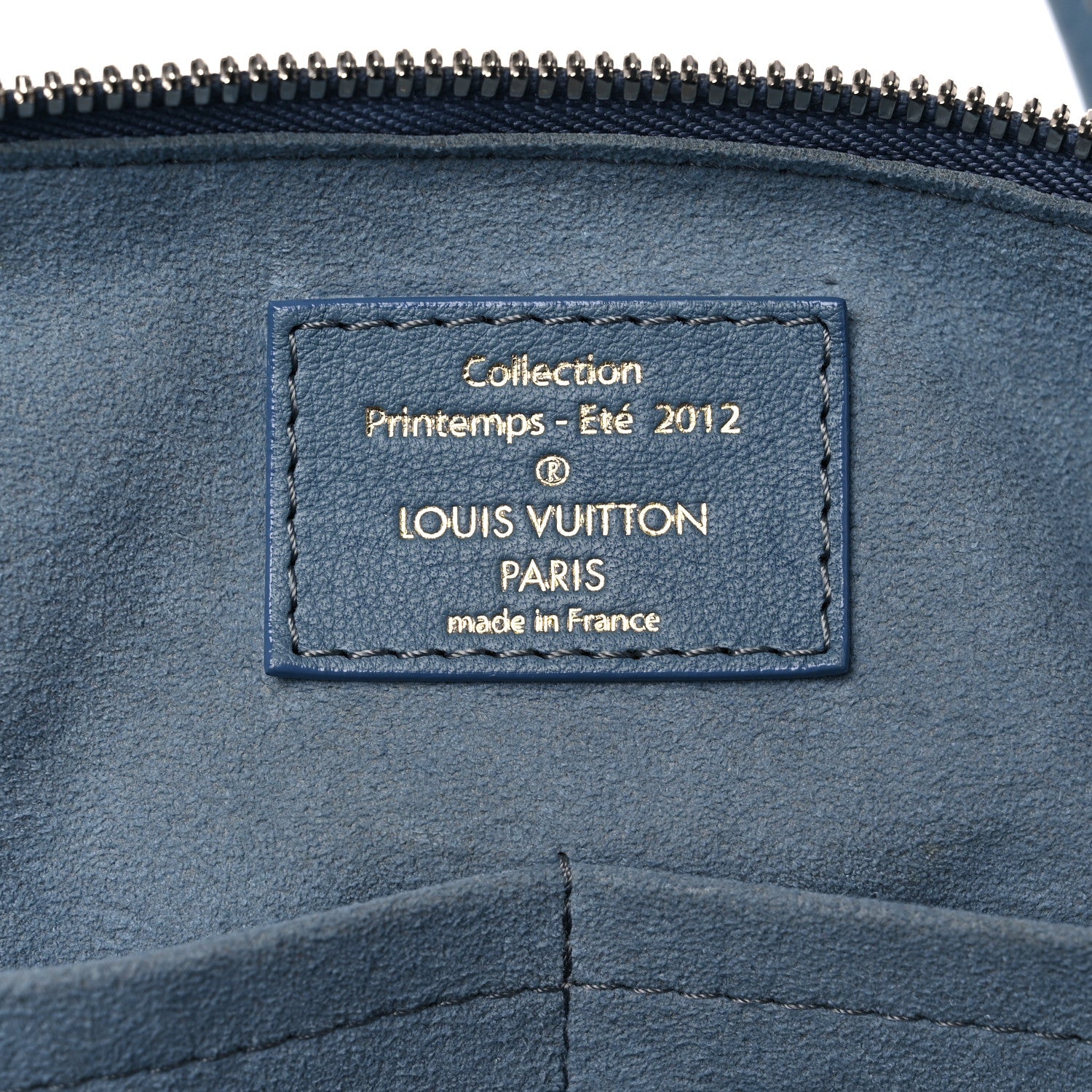 Louis Vuitton Monogram Denim Speedy Round Blue 6 of 20