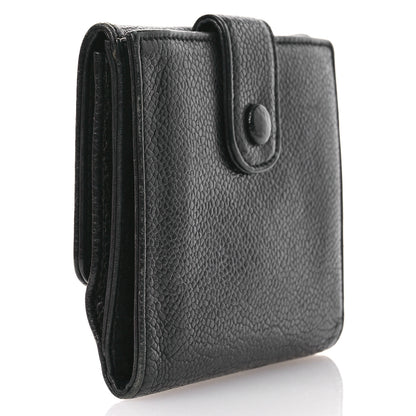 Chanel Caviar Timeless CC Compact French Wallet Black 3 of 9