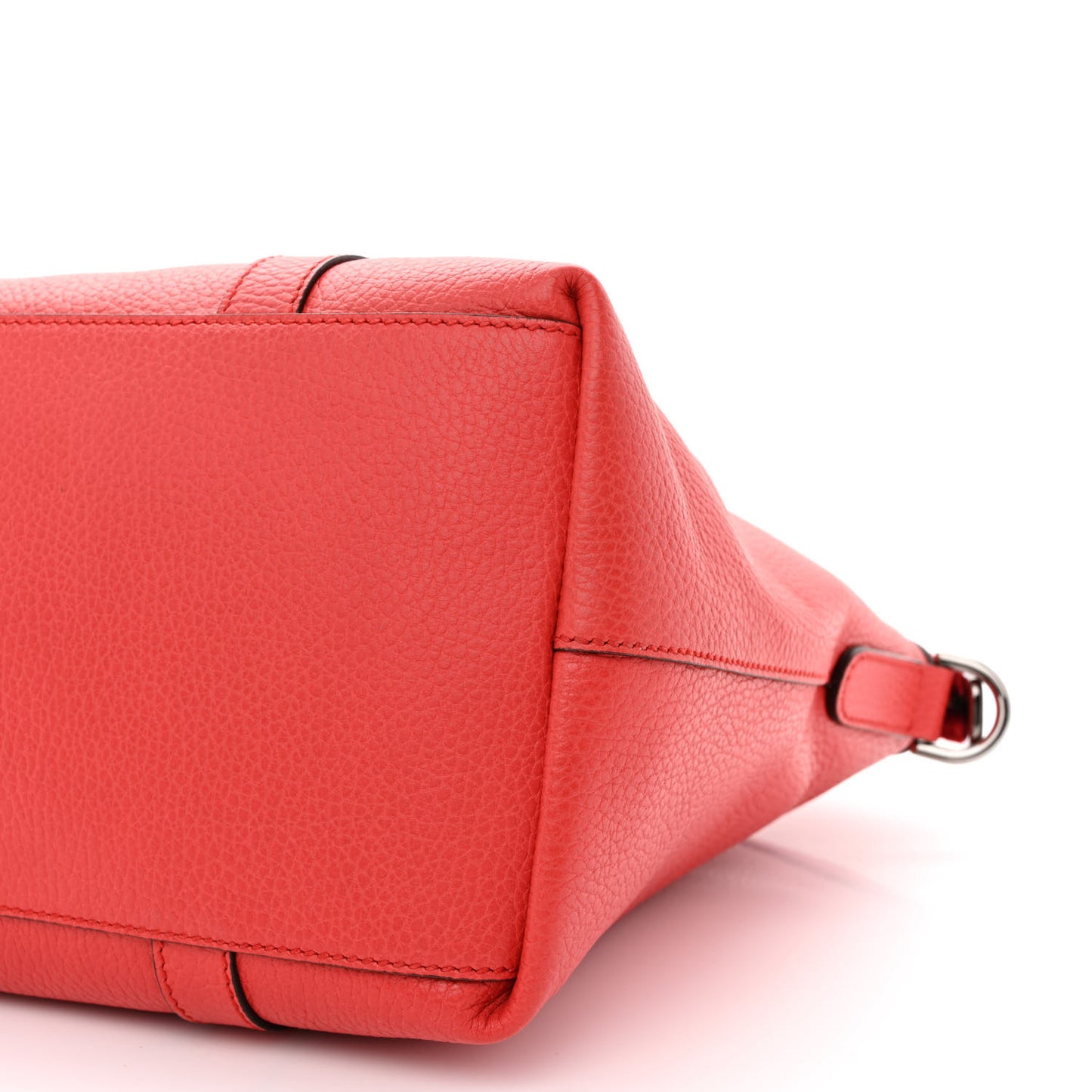 Dollar Calfskin Medium GG Charm Dome Satchel Sporting Red