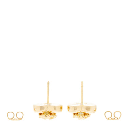Gucci 18K Yellow Gold Le Marche Des Merveilles Bee Motif Earrings 3 of 5