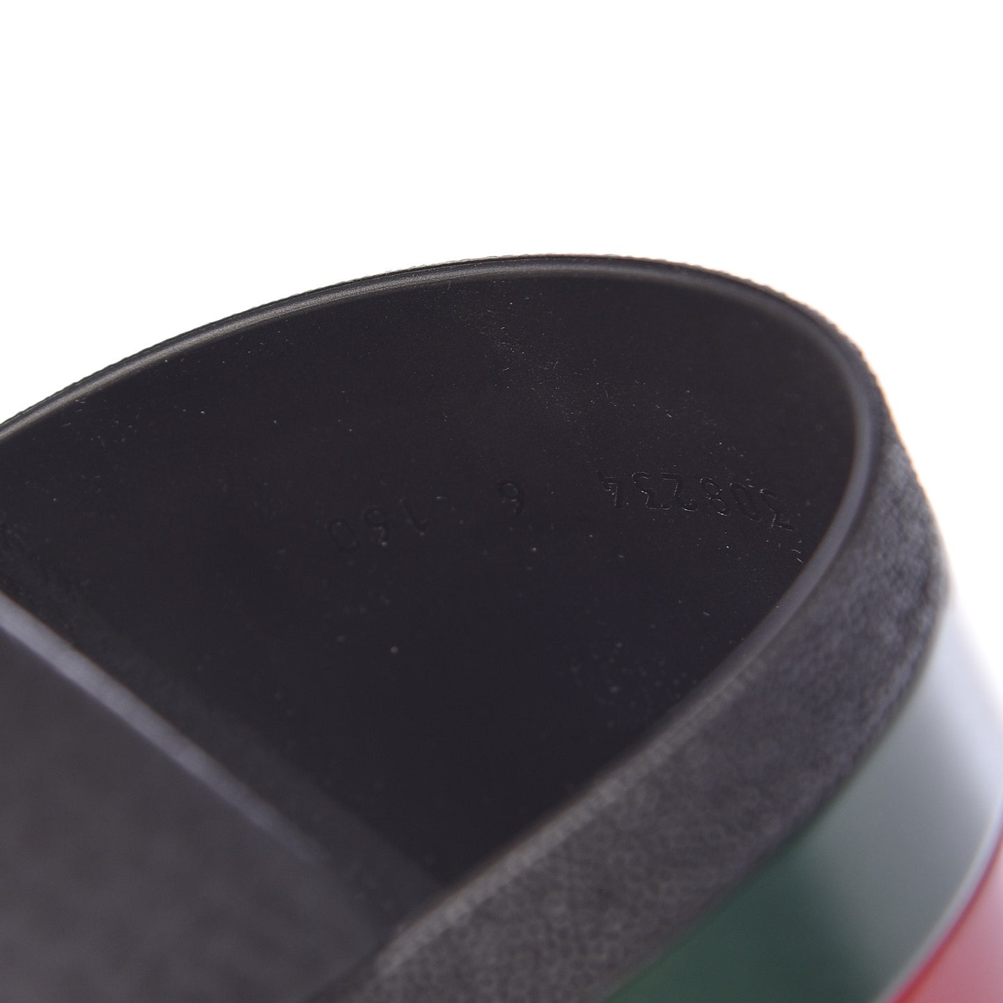Rubber Web Mens Pool Slide Sandals 6 Black Green Red