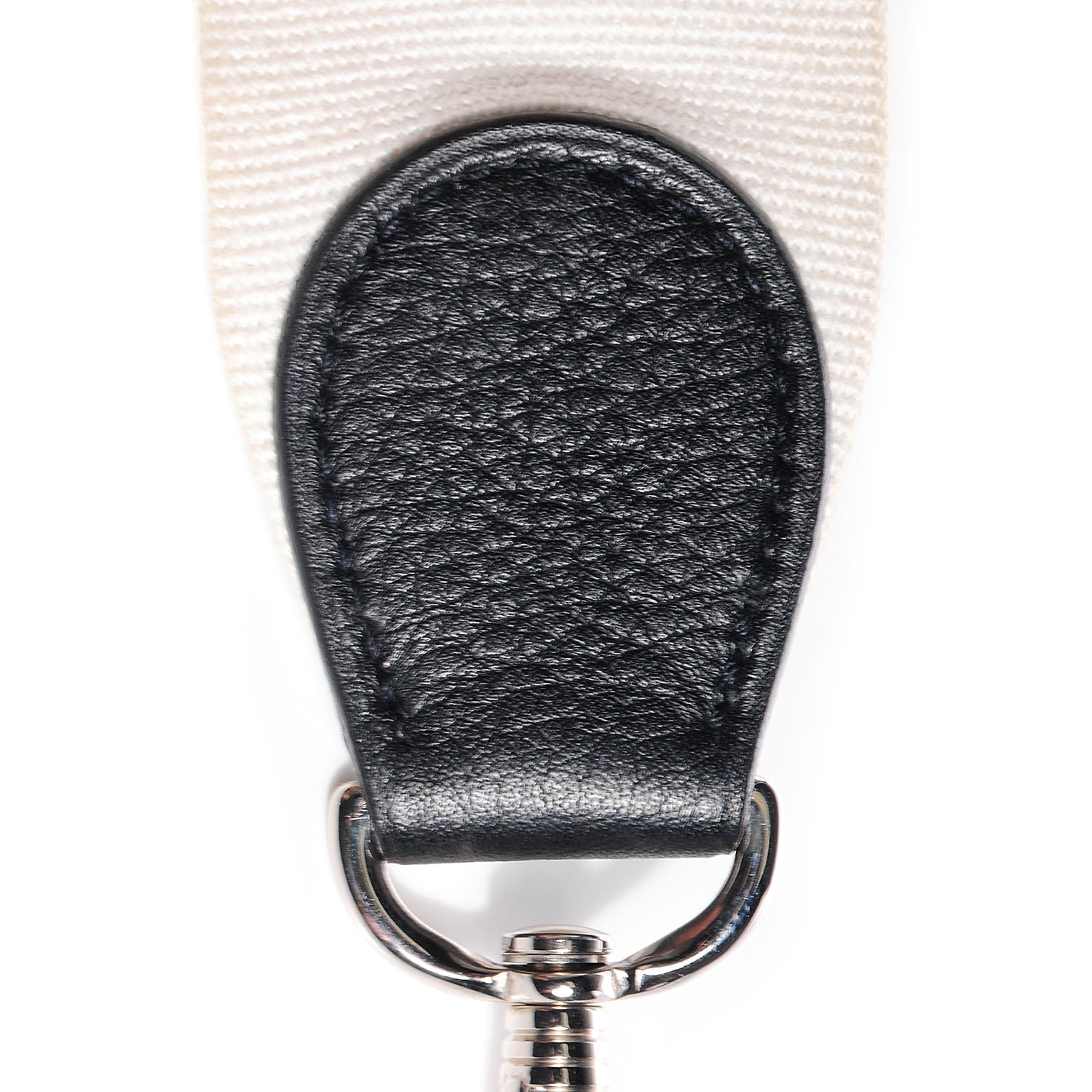 Hermes Taurillon Clemence Evelyne GM Blanc Noir 17 of 17