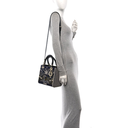 Christian Dior Embroidered L'Etoile Tarot Medium Lady Dior Blue Multicolor 2 of 9