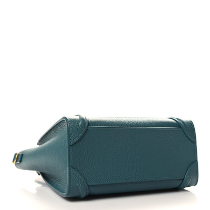 Celine Baby Drummed Calfskin Nano Prussian Blue 4 of 10