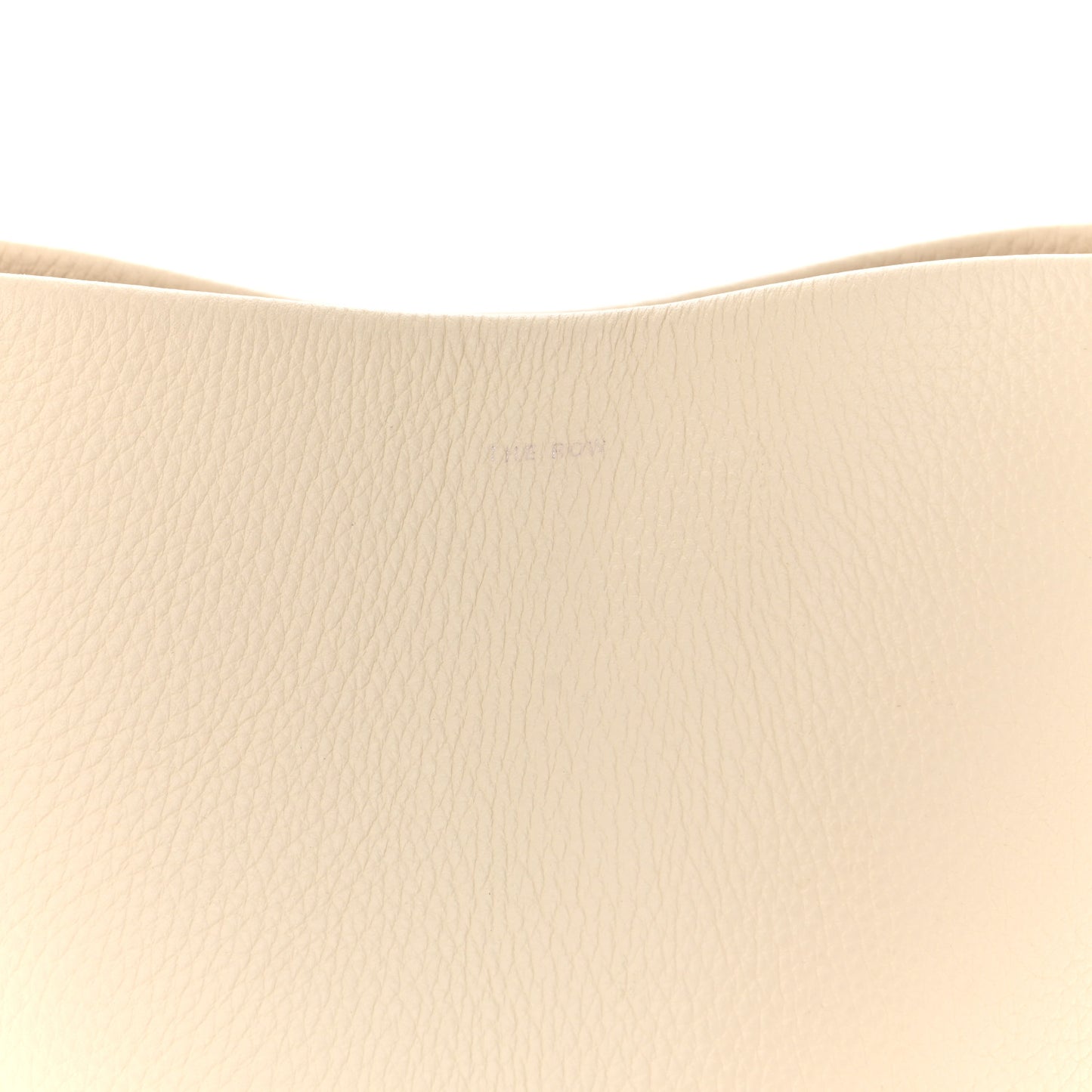 Grained Calfskin Medium N/S Park Tote Ivory