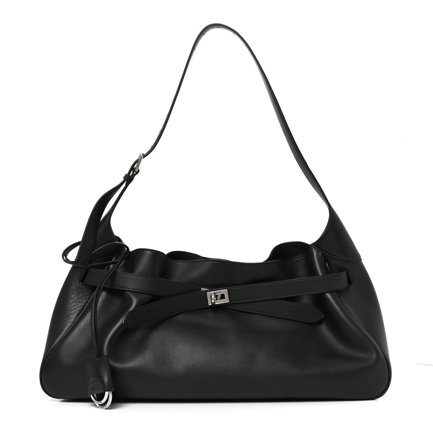 Balenciaga Smooth Calfskin Medium Bel Air Shoulder Bag Black 1 of 10