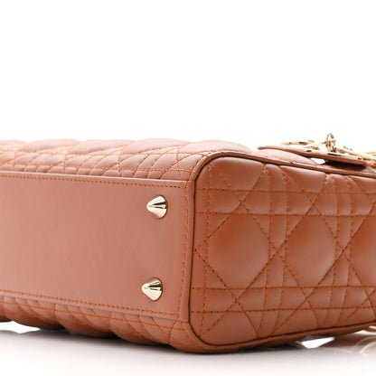 Christian Dior Calfskin Cannage Small My ABCDior Lady Dior Tan 10 of 10