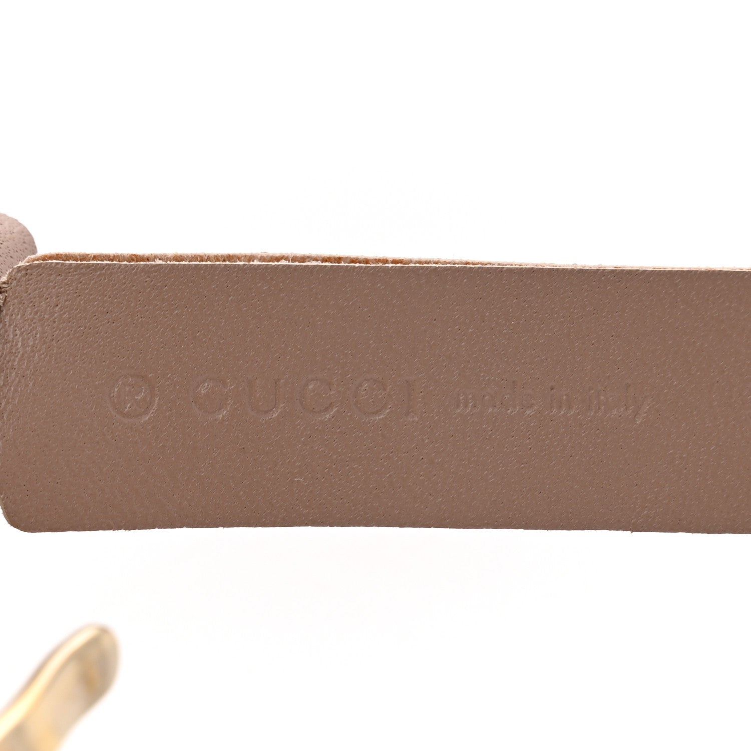 Gucci GG Supreme Monogram Selleria Calfskin Interlocking G 40mm Belt 85 34 Beige Ebony Cocoa 6 of 9