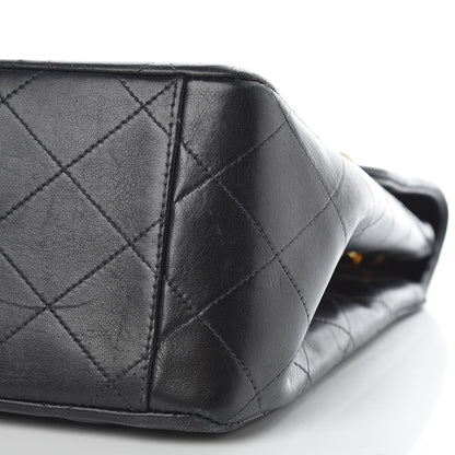 Chanel Lambskin Quilted XL Jumbo Single Flap Black 10 of 12