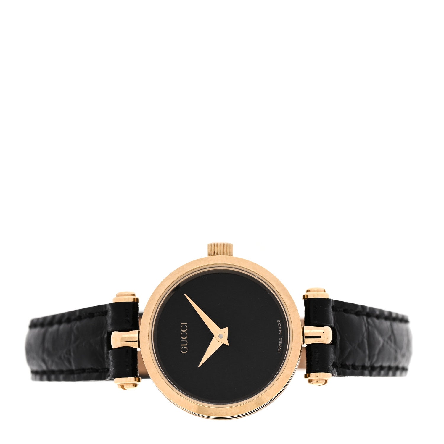 Gucci Stainless Steel Alligator 22mm Quartz Watch Black 2 of 5