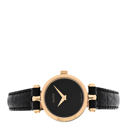 Gucci Stainless Steel Alligator 22mm Quartz Watch Black 2 of 5