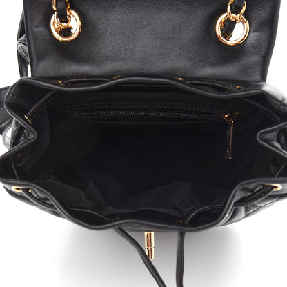 Chanel Lambskin Quilted Mini Urban Spirit Backpack Black 5 of 9