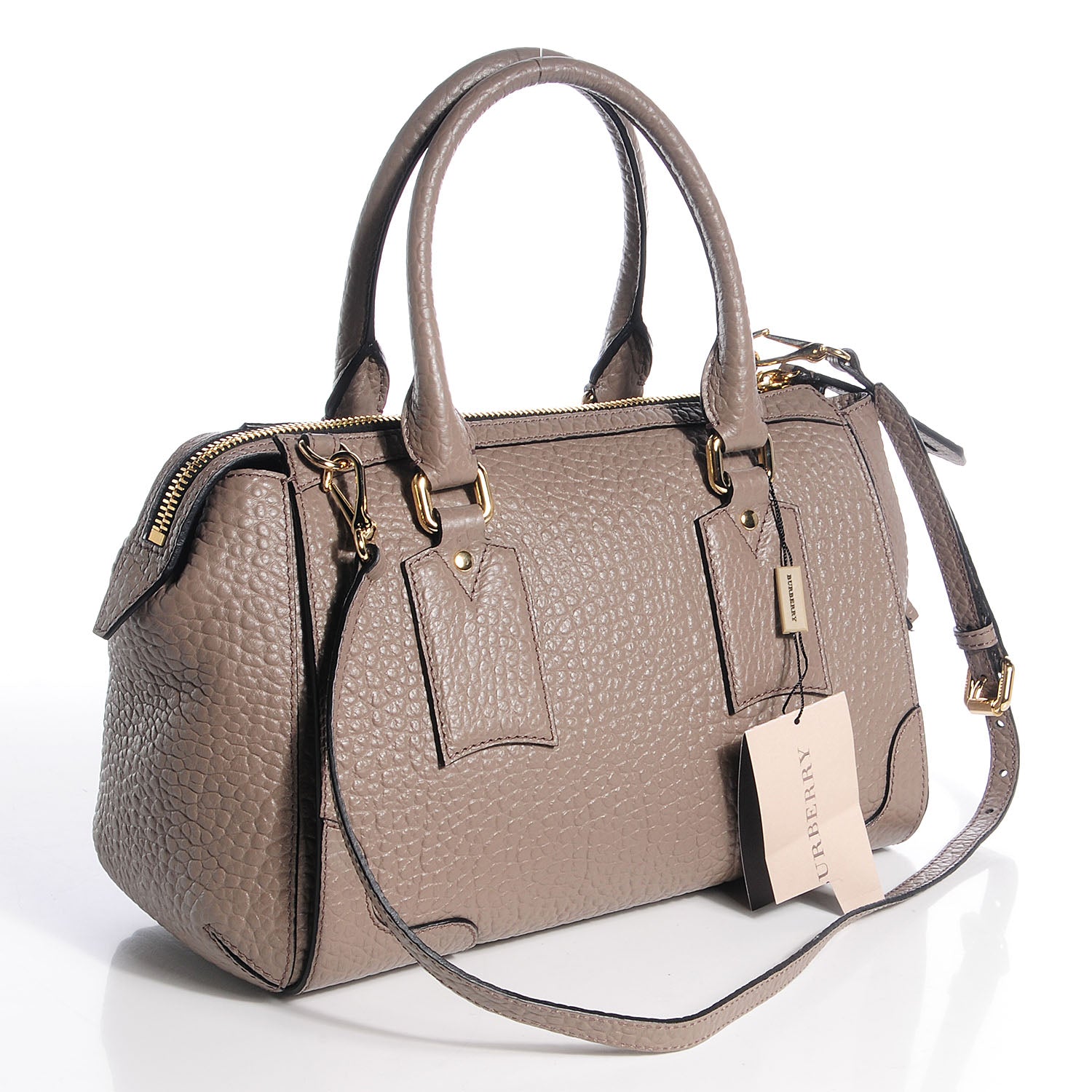 Burberry Heritage Grain Leather Small Gladstone Pale Taupe 5 of 12