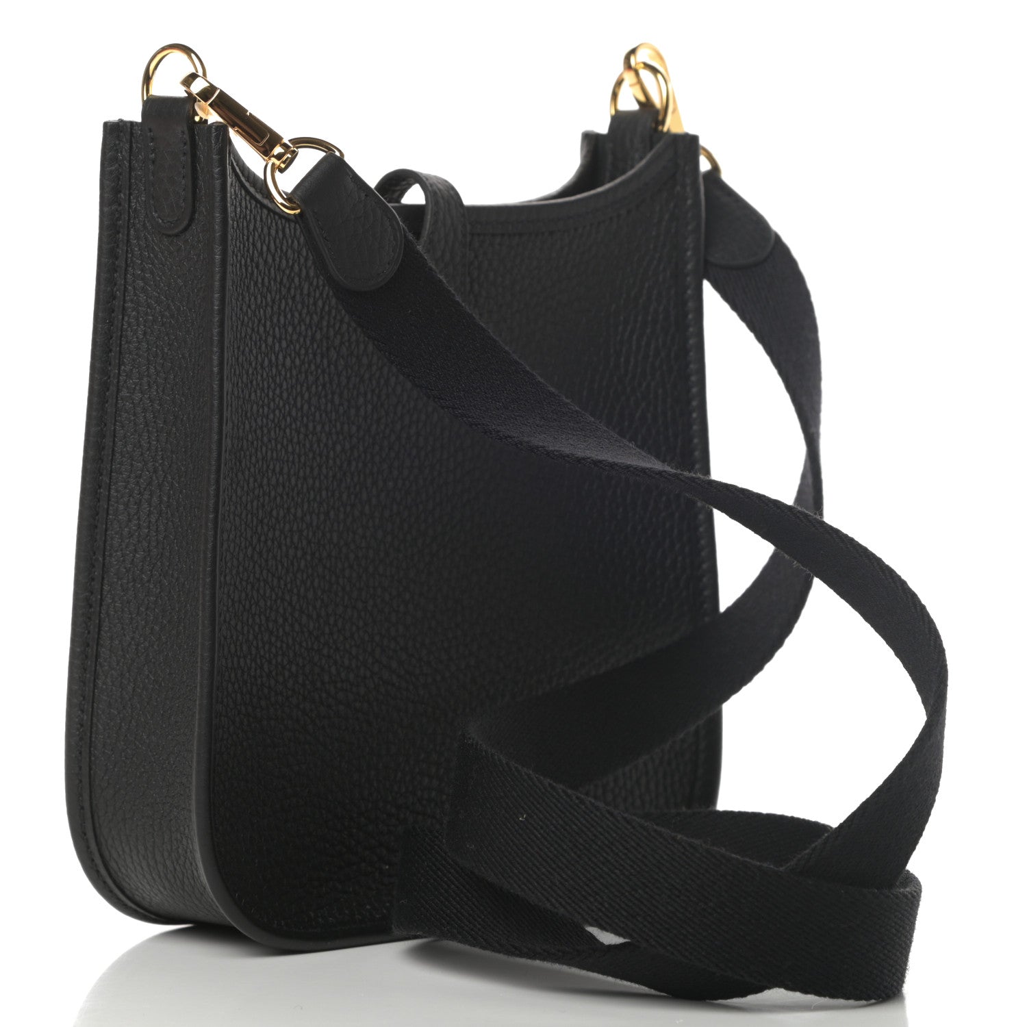 Hermes Taurillon Clemence Evelyne TPM Black 3 of 11