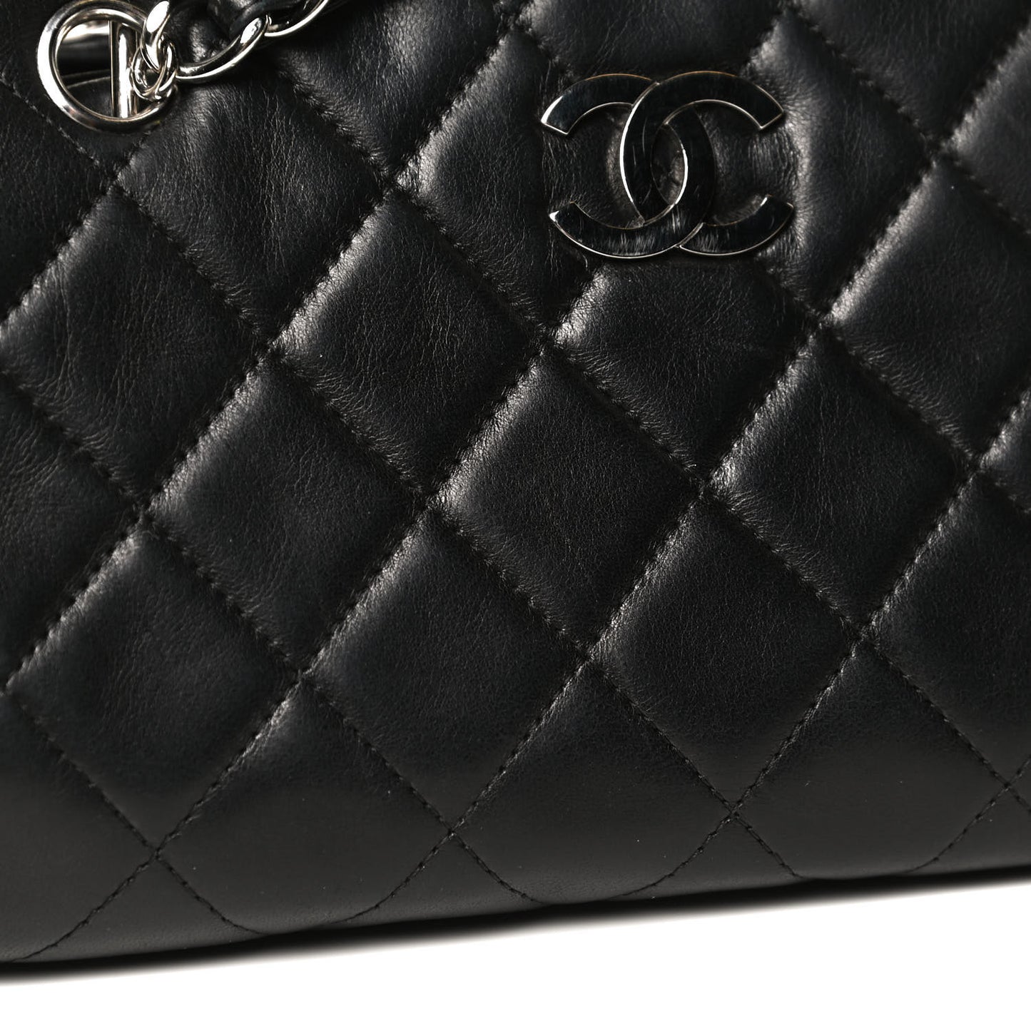 Lambskin Timeless Shopping Tote Black