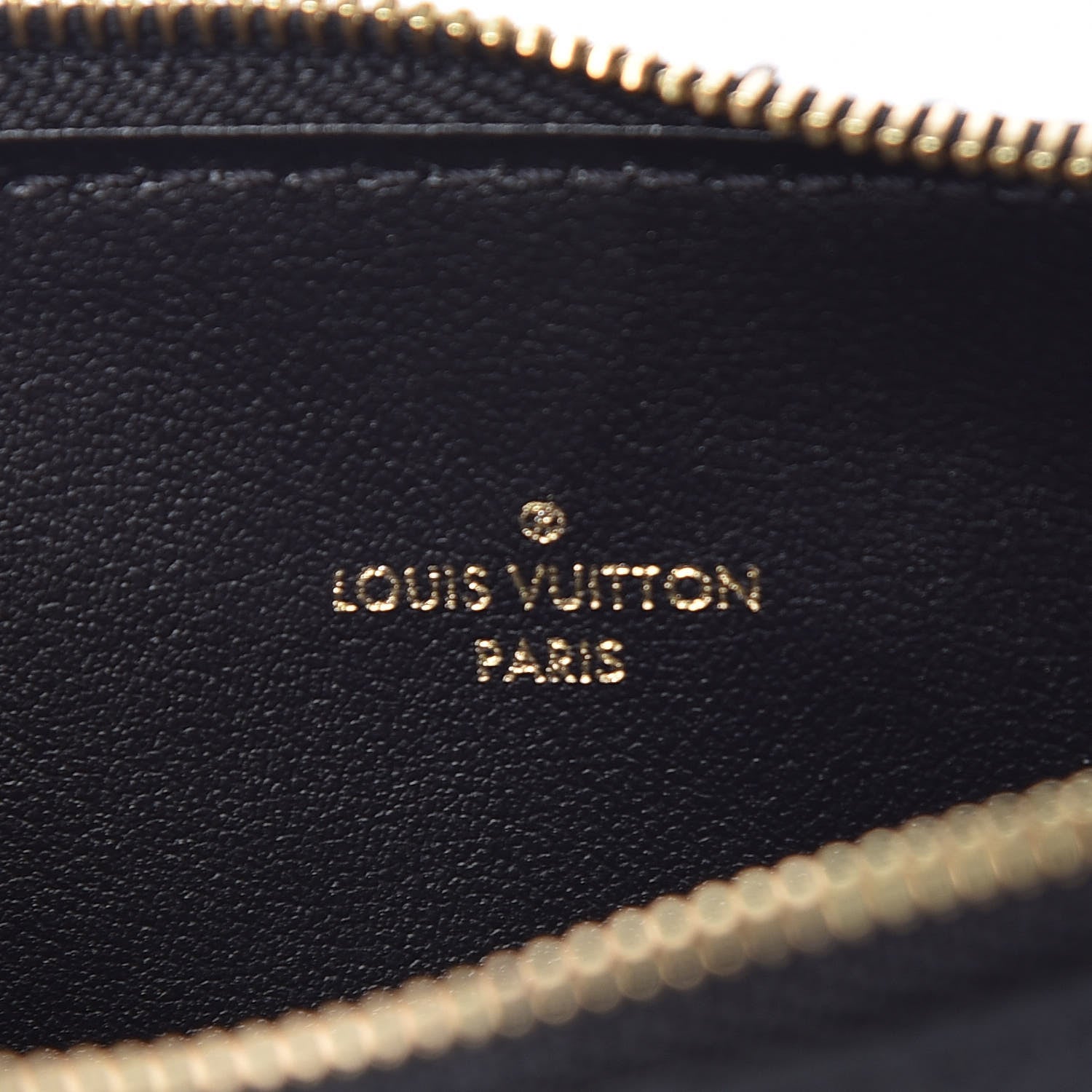 Louis Vuitton Empreinte Felicie Chain Wallet Zippered Insert Black 6 of 7